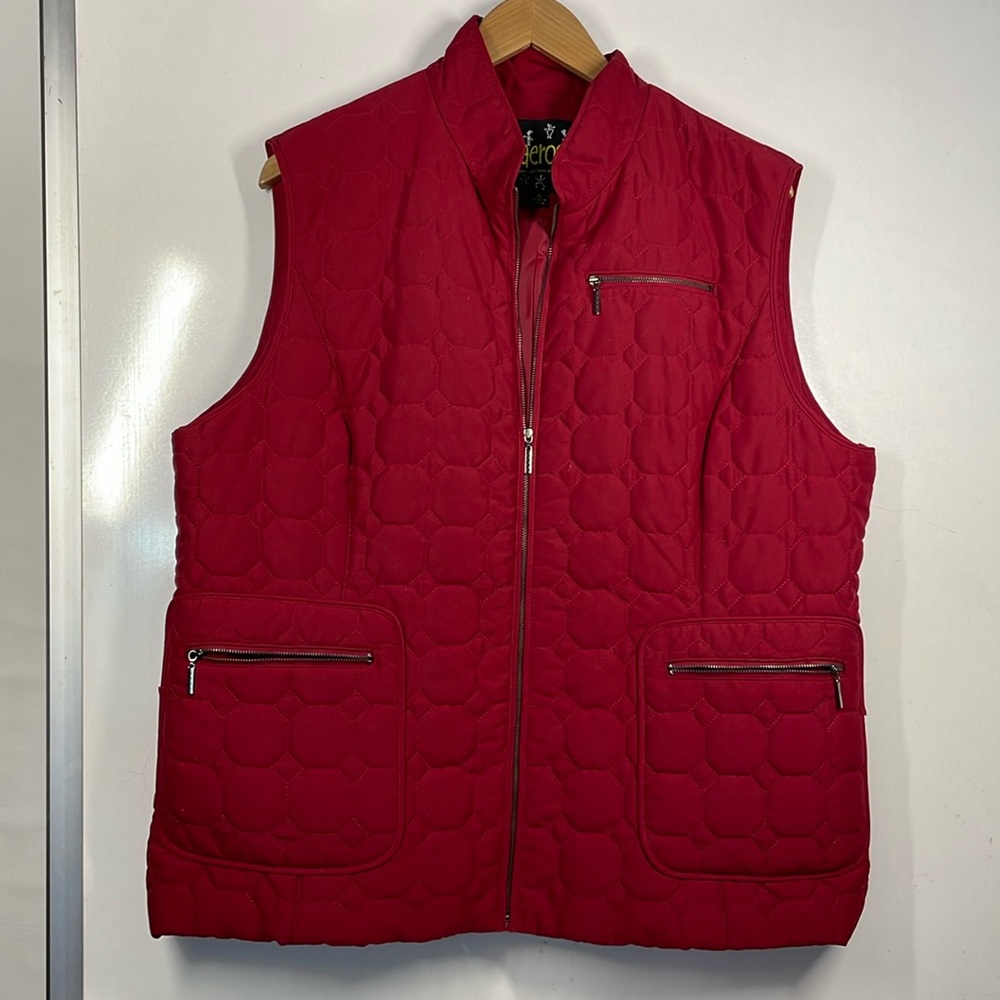 Red Quilted Women's Vest